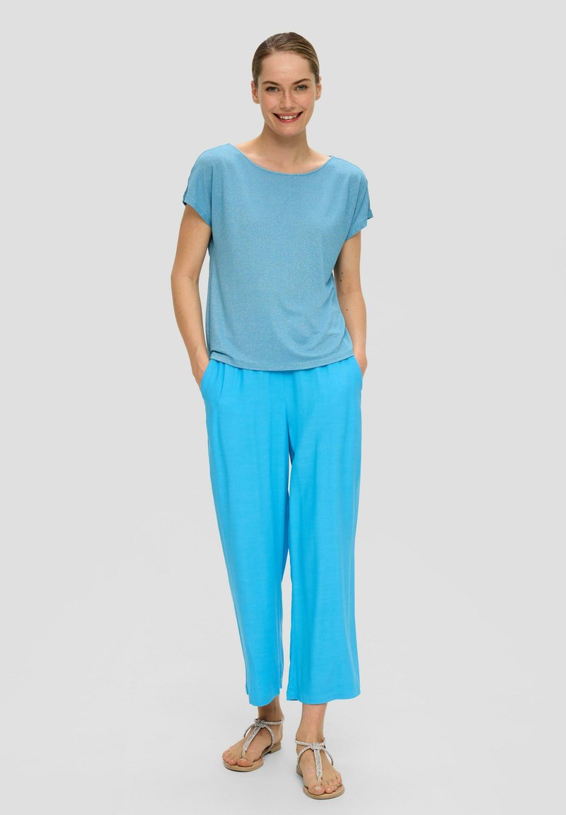 s.Oliver BLACK LABEL T-shirt basic - azurblau