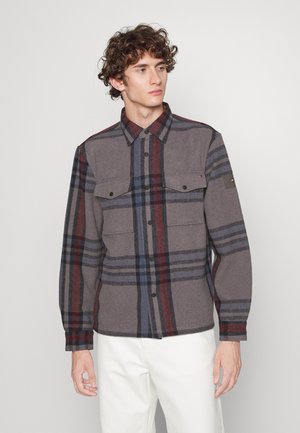 CHECK OVERSHIRT - Lehká bunda - medium grey heather/multi
