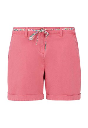 RoZe korte broek van zacht materiaal, met een trekkoord en een multikleurige patroon tailleband en opgerolde uiteinden.