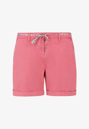 RoZe korte broek van zacht materiaal, met een trekkoord en een multikleurige patroon tailleband en opgerolde uiteinden.