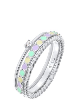 VIVID STACK - MIT KRISTALLEN VON SWAROVSKI® - Anillo - silberfarben