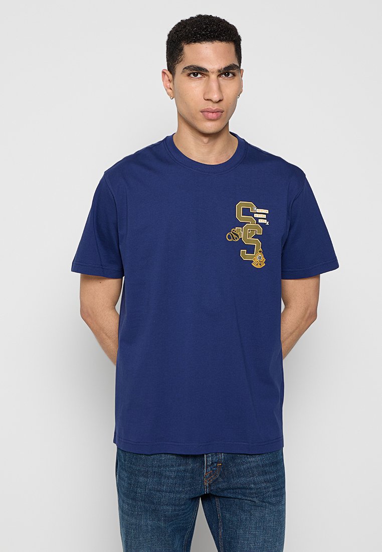 Scotch & Soda T-shirt print blauw