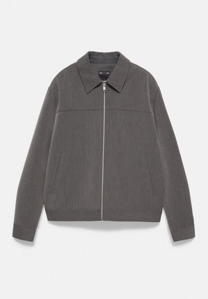 PULL&BEAR, BASIC ZIP-UP - JACKET - Veste légère - dark grey