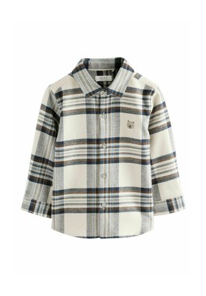 Next REGULAR FIT - LONG SLEEVE CHECK CHARACTER - Vapaa-ajan kauluspaita - blue ecru