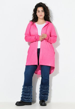 OFFENE FORM - Felpa con zip - hibiscus pink