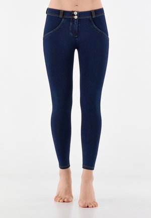 WR UP CLASSIC PUSH-UP - Skinny-Farkut - dark jeans yellow seam