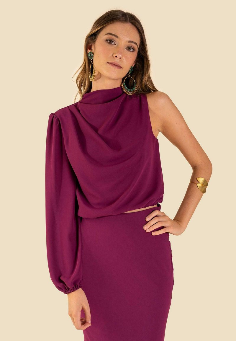 THE-ARE ASIMÉTRICA - Blusa - purple