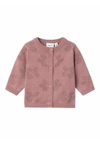 Name it - LANGARM - Cardigan - nostalgia rose Miniaturebillede 1