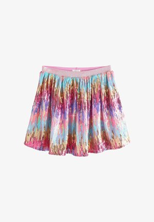 Next, REGULAR FIT - PULL ON SEQUIN SKIRT - Jupe trapèze - pink blue ombre