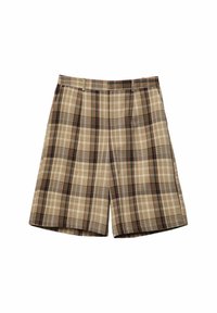 CHECK BERMUDA - Šortky - brown