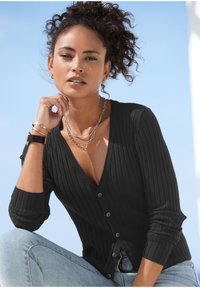 LASCANA Cardigan - schwarz