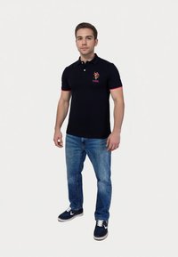 U.S. Polo Assn. KURZARM BUNTER REITER - Polo - schwarz