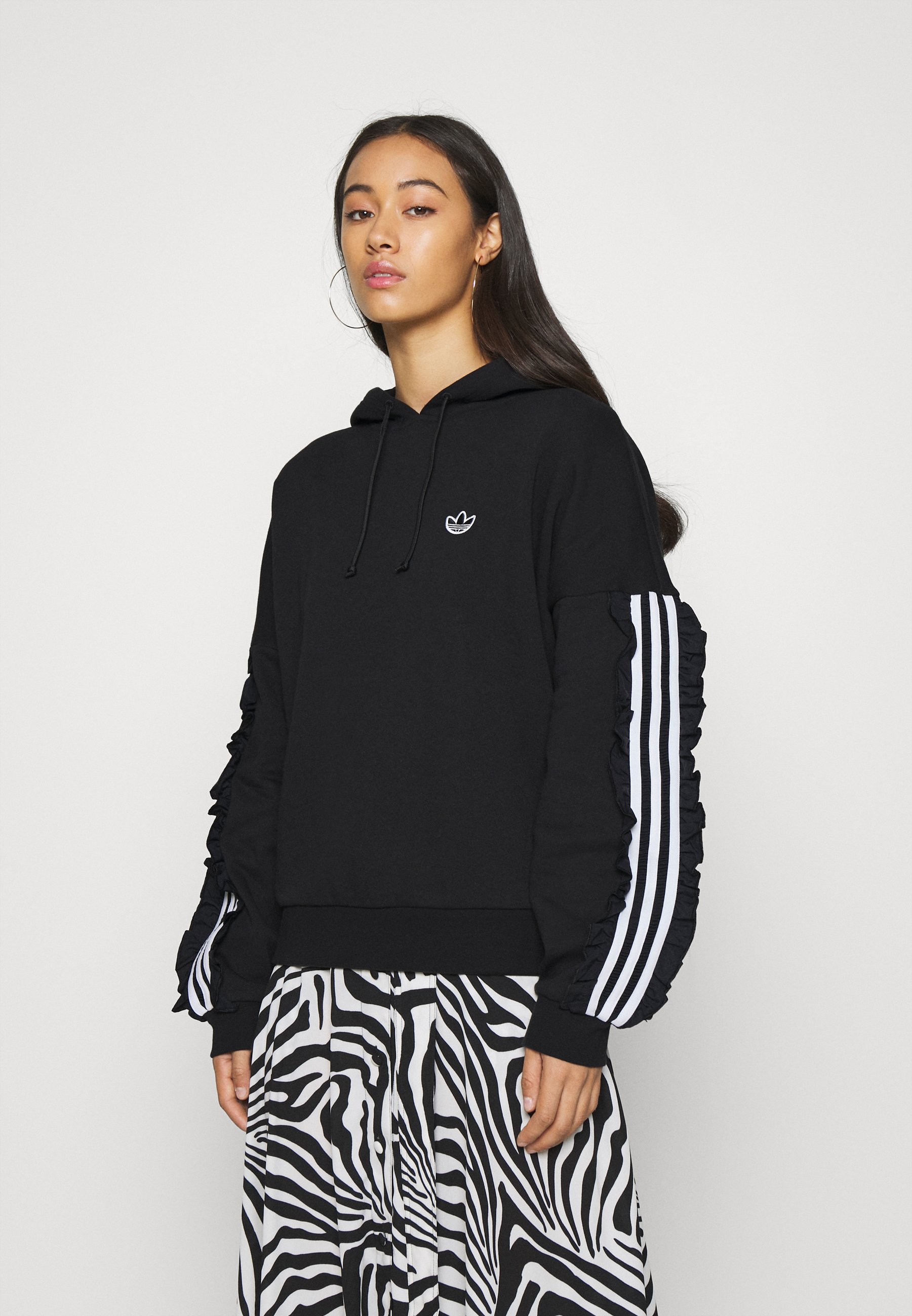 adidas Originals BELLISTA SPORTS INSPIRED HOODED - Sweat à capuche -  black/noir - ZALANDO.FR