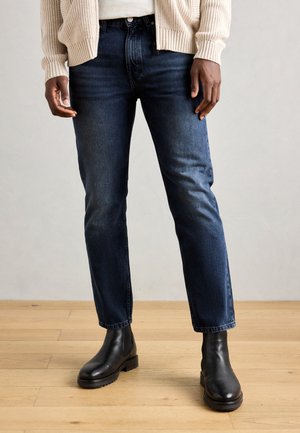 TROUSERS MID WAIST - Jeans a sigaretta - dark blue