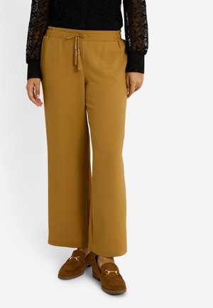 LARGE FLUIDE - Pantalones - camel