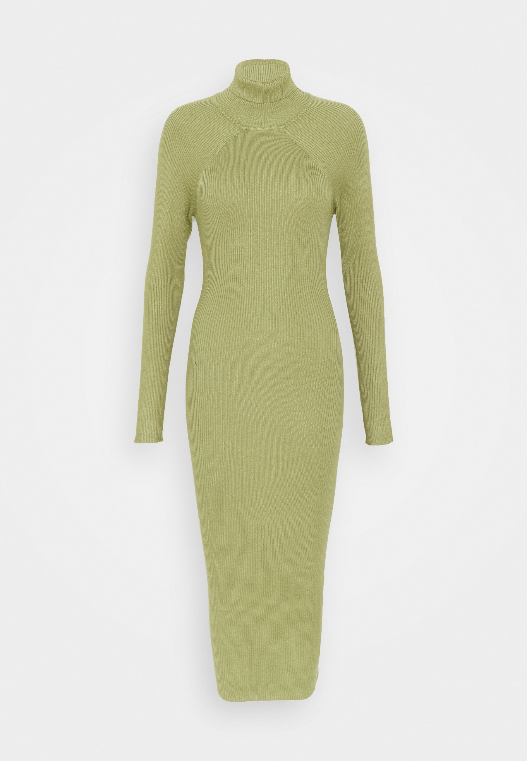 Missguided CUT OUT BACK MIDAXI DRESS Stickad klänning Fashion Union Tall TEL Stickad klänning cream Zalando.se