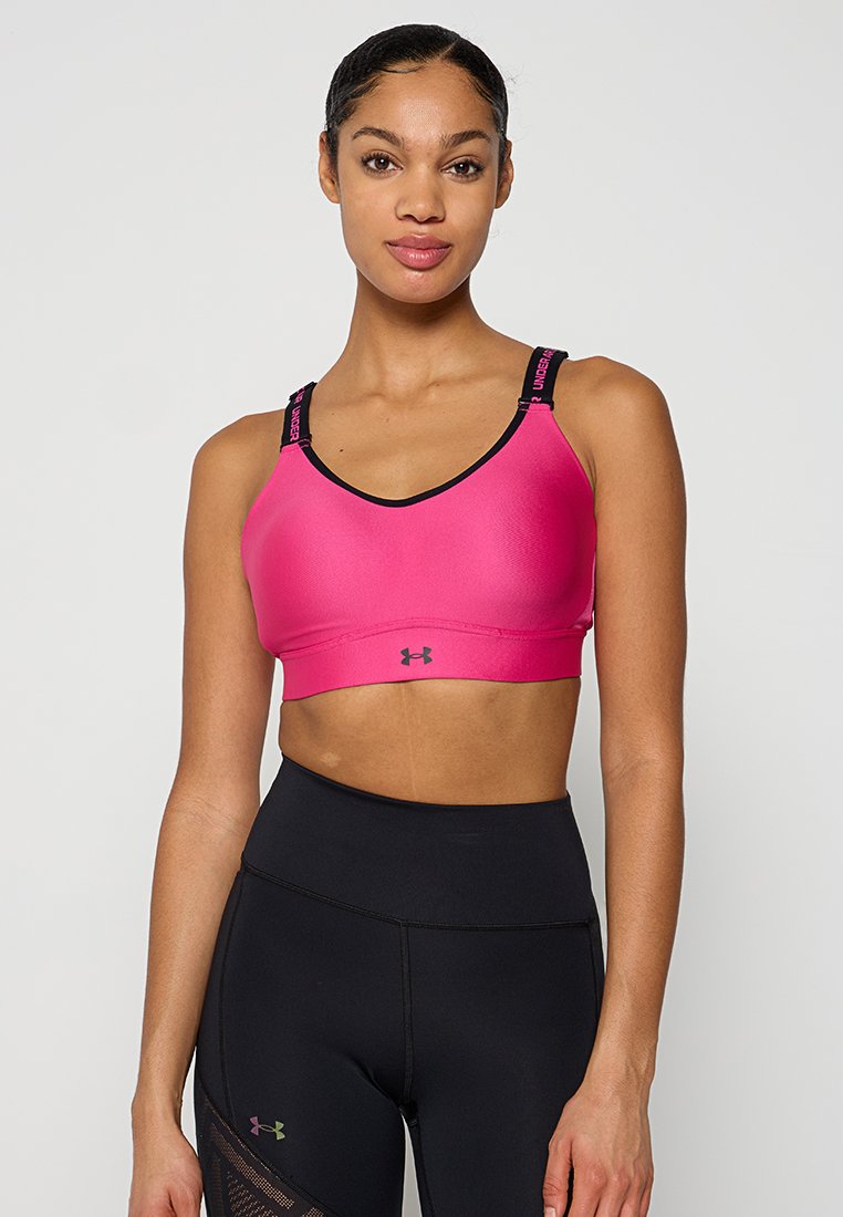 Under Armour Sport-bh met light support donkerroze