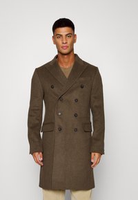 Isaac Dewhirst LONG PEA COAT - Casaco clássico - new taupe