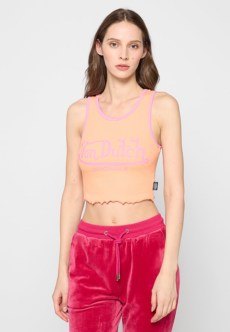 Von Dutch T-shirt print oranje Von Dutch T-shirt print oranje