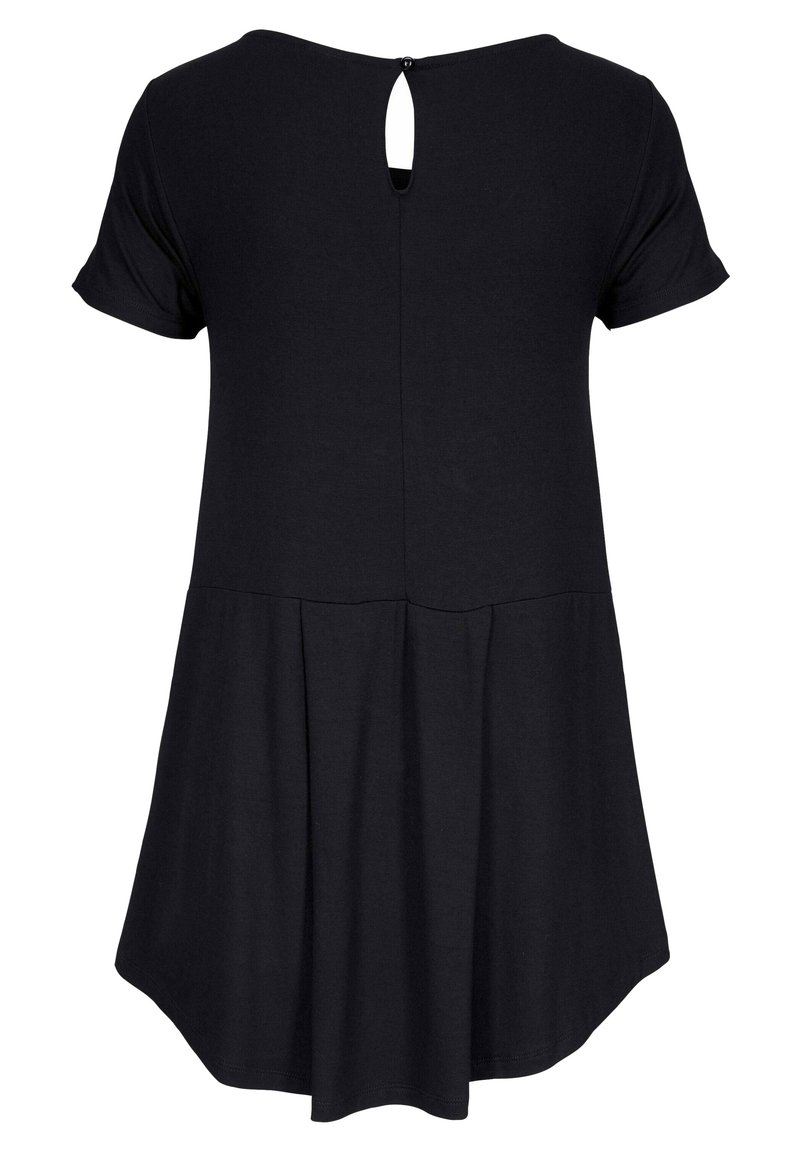 LASCANA T-Shirt basic - schwarz