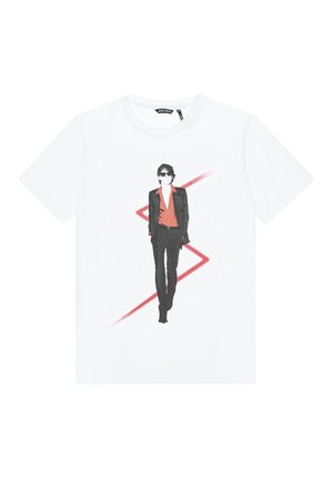 REGULAR FIT WITH WATER-BASED  - T-shirt print - white