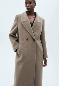 Mango Classic coat - brown