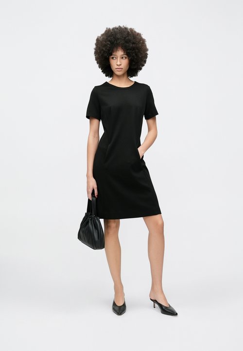 Calvin Klein FIT & FLARE DRESS - Day dress - black - Zalando.co.uk