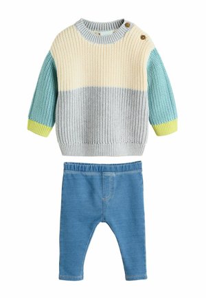 REGULAR FIT SET - Jumper - blue colourblock