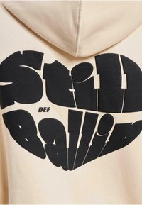 DEF HEART - Hoodie - sand black