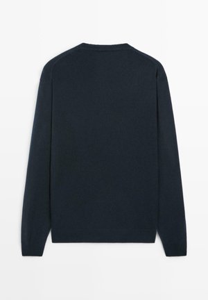 Massimo Dutti, 100% WOOL KNIT SWEATER - Maglione - dark blue