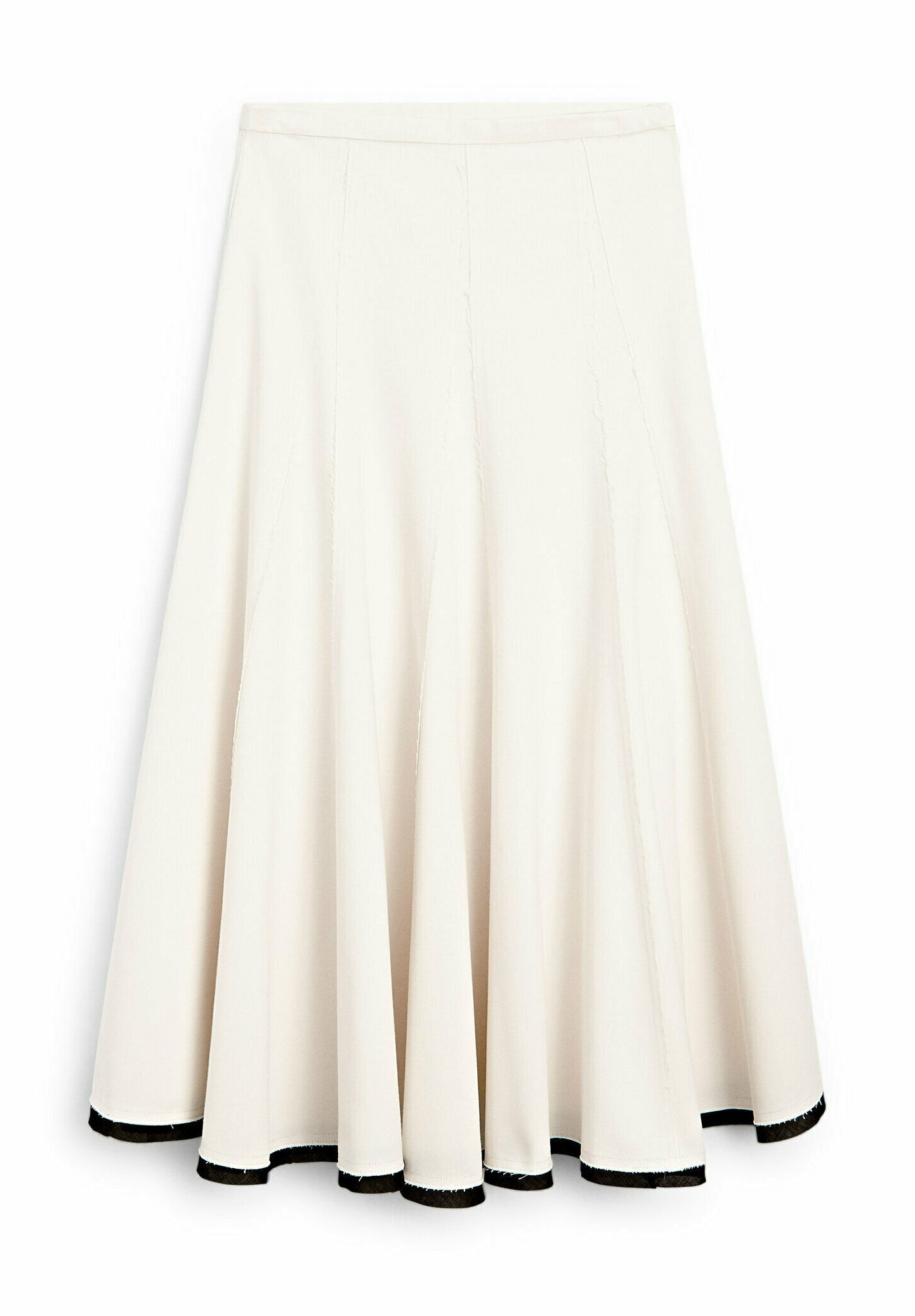 【Massimo Dutti】Flounce midi skirt with contrasting detail Massimo Dutti FLOUNCE MIDI WITH CONTRASTING DETAIL - Pleated