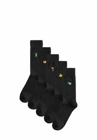 Next EMBROIDERED FIVE PACK - Calze - black fruit and drinks