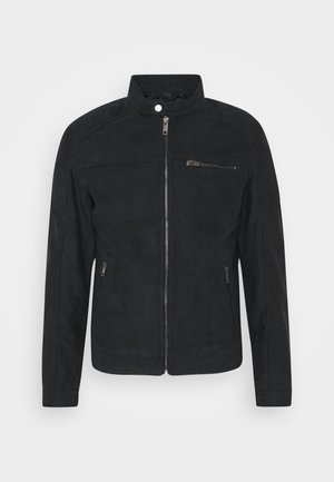 Jack & Jones JJEROCKY JACKET - Imitatieleren jas - jet black