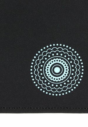 oxmox NEW CRYPTAN RFID PROTECT POCKETBÖRSE UNISEX - Portefeuille - circle bloom print cyan black