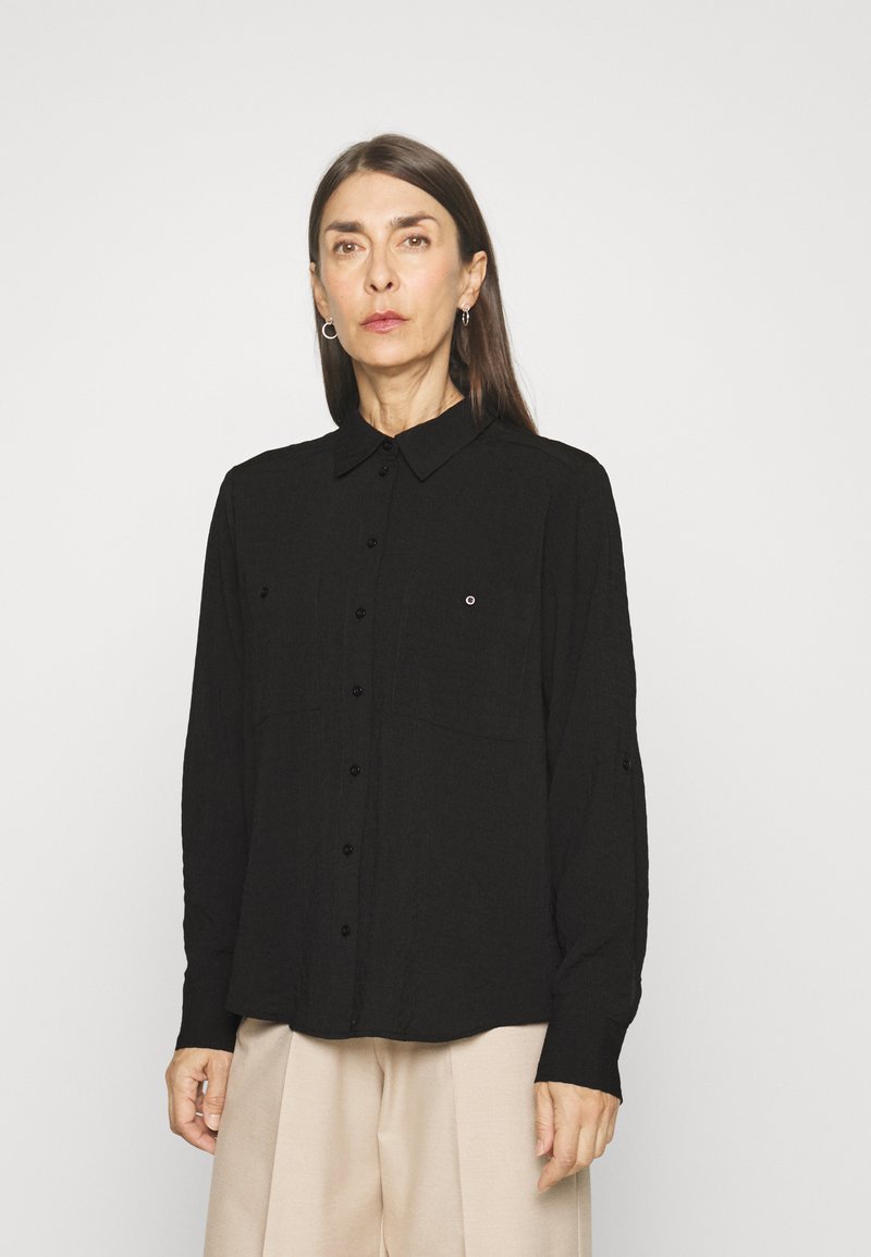 OPUS FIDONA - Gombos blúz - black