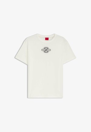 HUGO, HUGO DAMACIA_8 - T-shirts print - open white seven