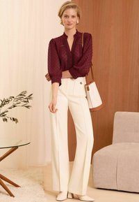 Love & Roses DOBBY SPOT 3/4 SLEEVE BUTTON THROUGH - REGULAR FIT - Paitapusero - red