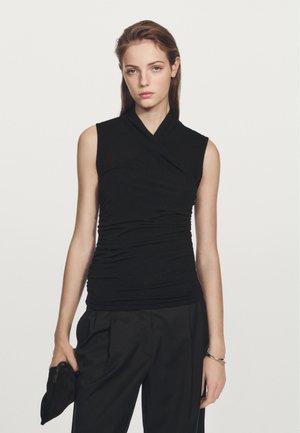 Massimo Dutti SLEEVELESS  - Camicetta - black