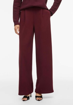 VILA VIBENNE WIDE PLEAT - Trousers - port royale