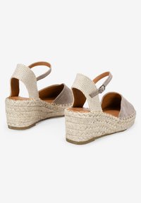Bosanova CON CUÑA DE ESPARTO - Sandalias de cuña - taupe