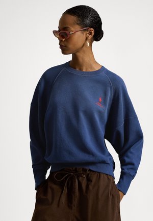 LOGO OMBRÉ FLEECE CREWNECK
 - Sudadera - boston navy