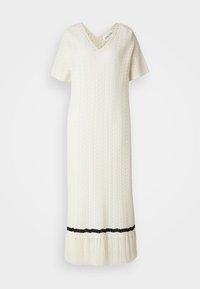 Malina AIRA FRINGE DETAIL KAFTAN DRESS - Rochie maxi - white