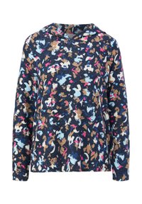 s.Oliver MIT ALLOVER-MUSTER - Kapuzenpullover - navy