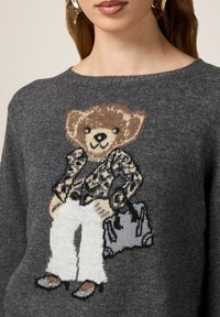 Oltre CON INTARSIO - Strickpullover - grigio