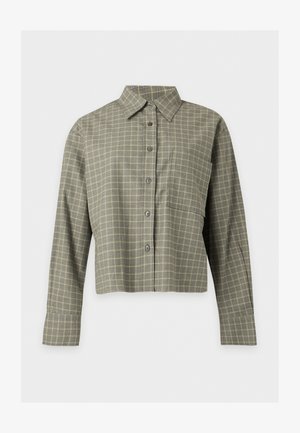 CLOSED, CROPPED OVERSIZED - Button-down blouse - juniper green