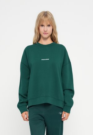 Pegador SELA OVERSIZED - Sweatshirt - washed dark green white