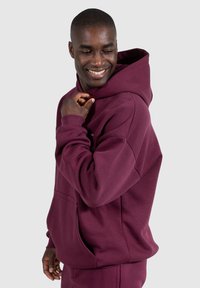 Smilodox DAWSON OVERSIZED HOODIE - Felpa con cappuccio - bordeaux