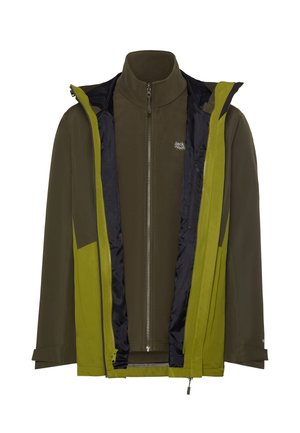 Jack Wolfskin, STONETRAIL 3IN1 JKT M - Hardshell jacket - khaki green