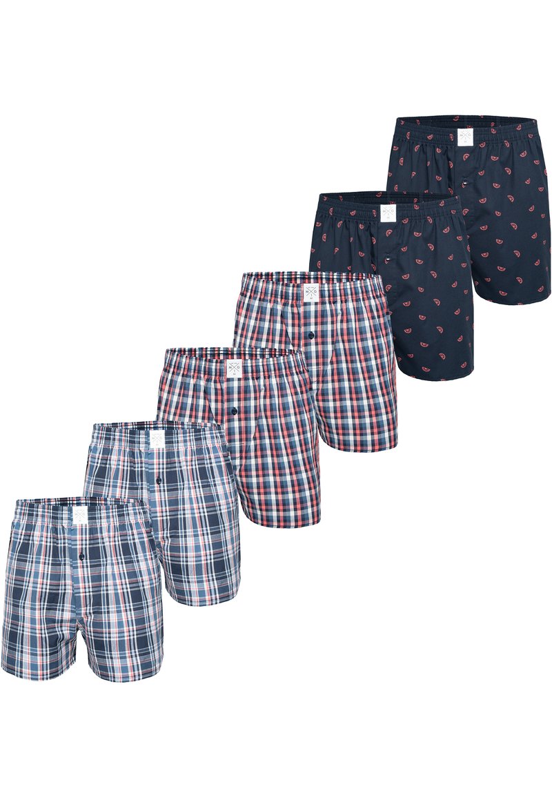 MG-1 6-PACK CLASSIC - Caleçon - red blue grey