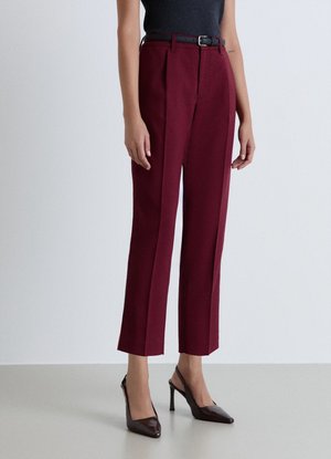 Calliope, PANTALONE LUNGO TINTA UNITA - Chino - bordeaux
